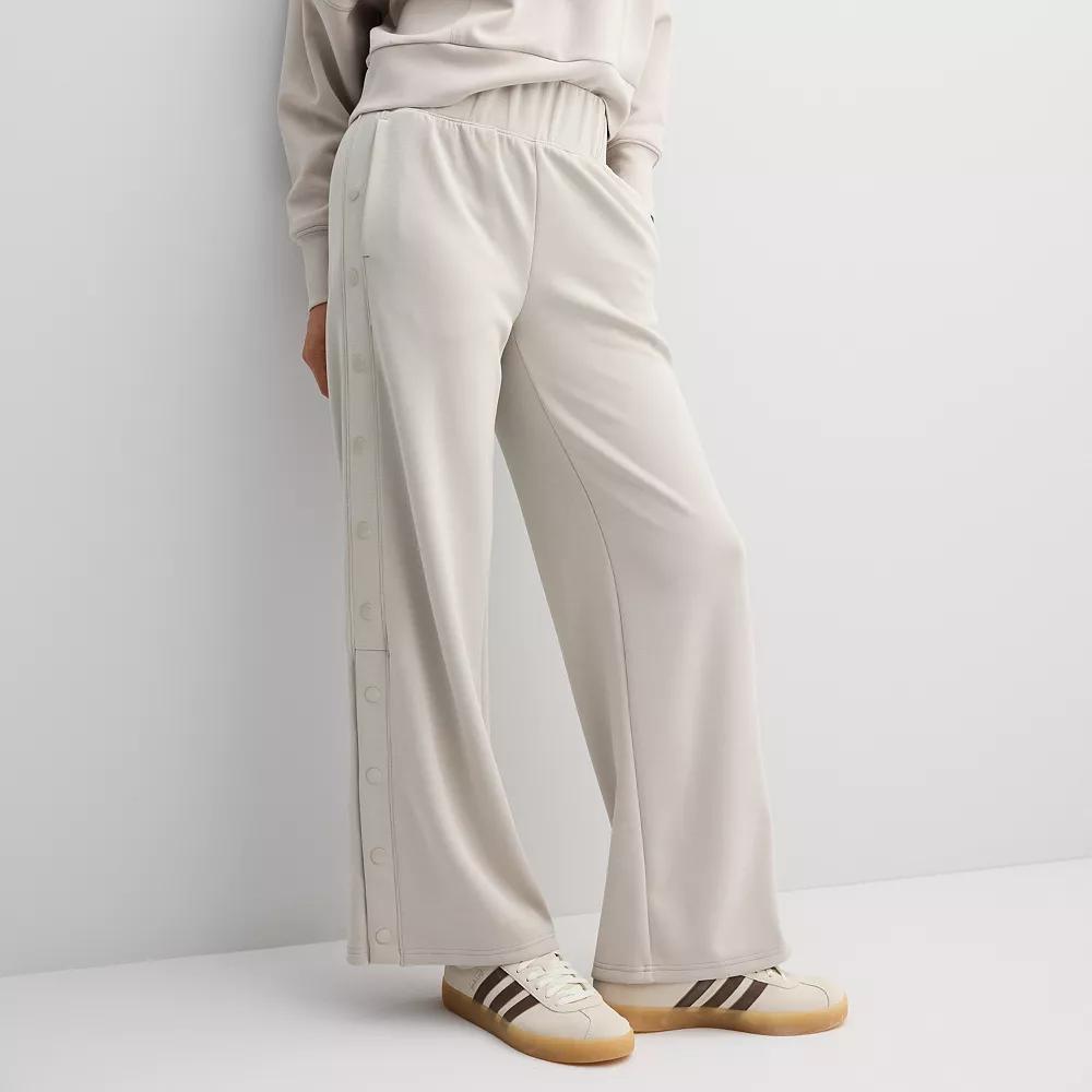 FLX High-Rise Solace Side Snap Pants, Women's, Size: XS Long, Brown Trap Product Image
