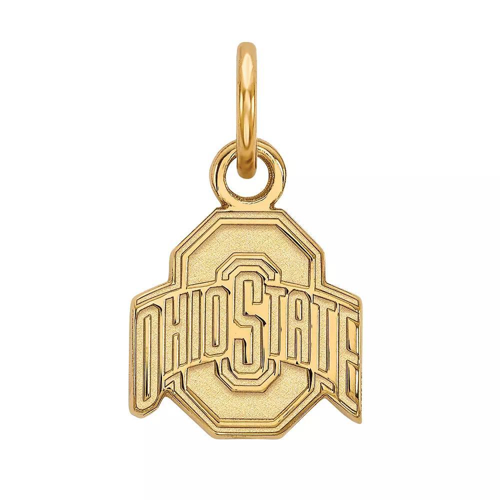 LogoArt 14K Gold Over Sterling Silver Ohio State Pendant, Women's, Size: 15 mm, 14k Gold Plated Product Image