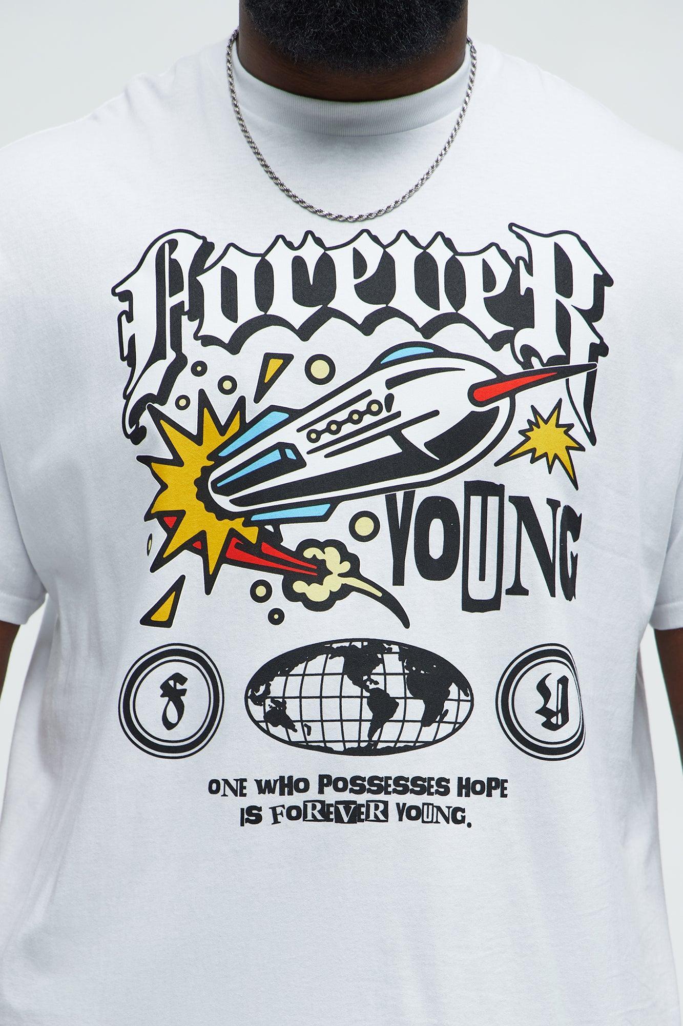 That's Forever Young Short Sleeve Tee - White Product Image