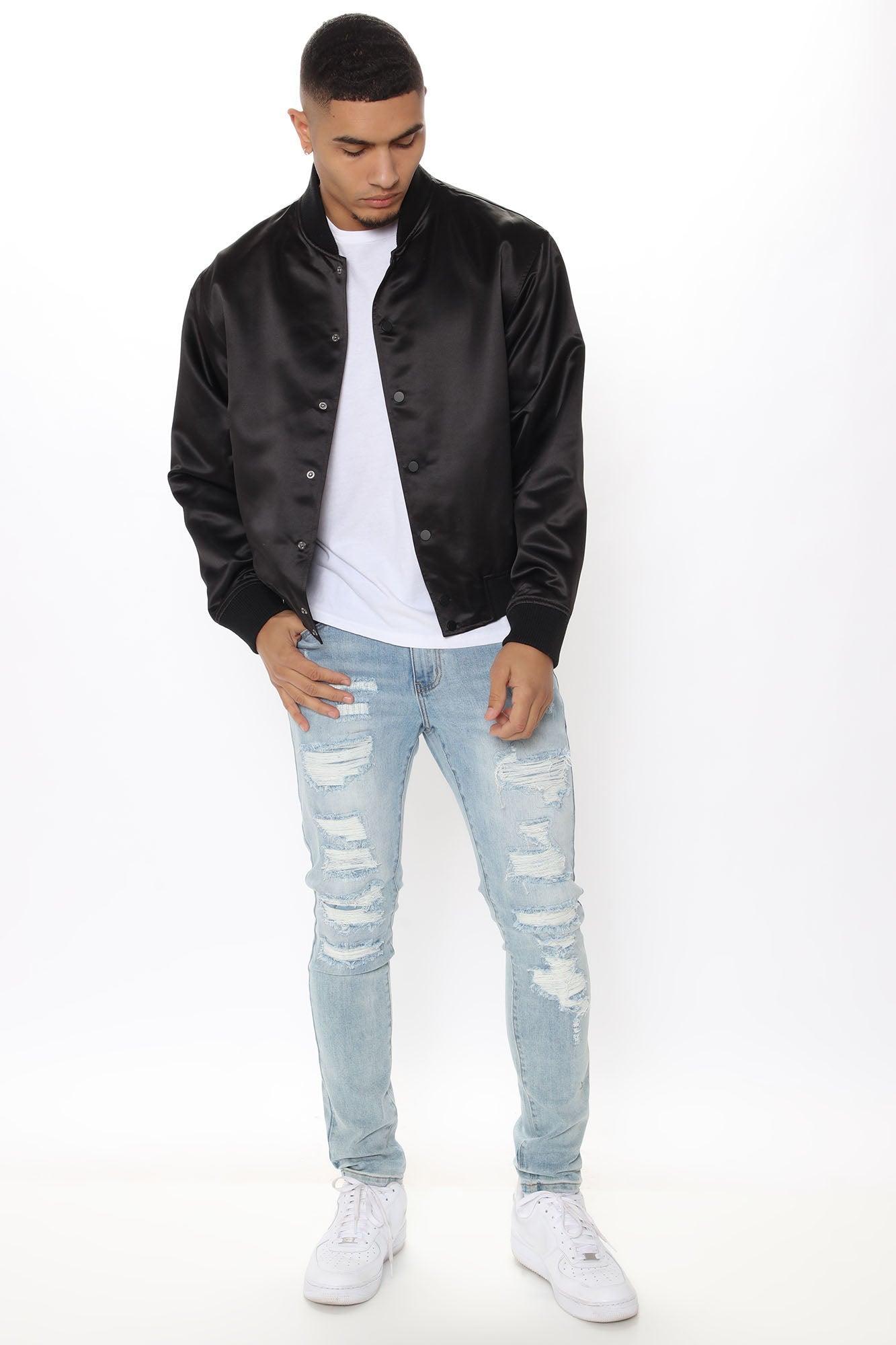 Ashton Essential Bomber Jacket - Black Product Image