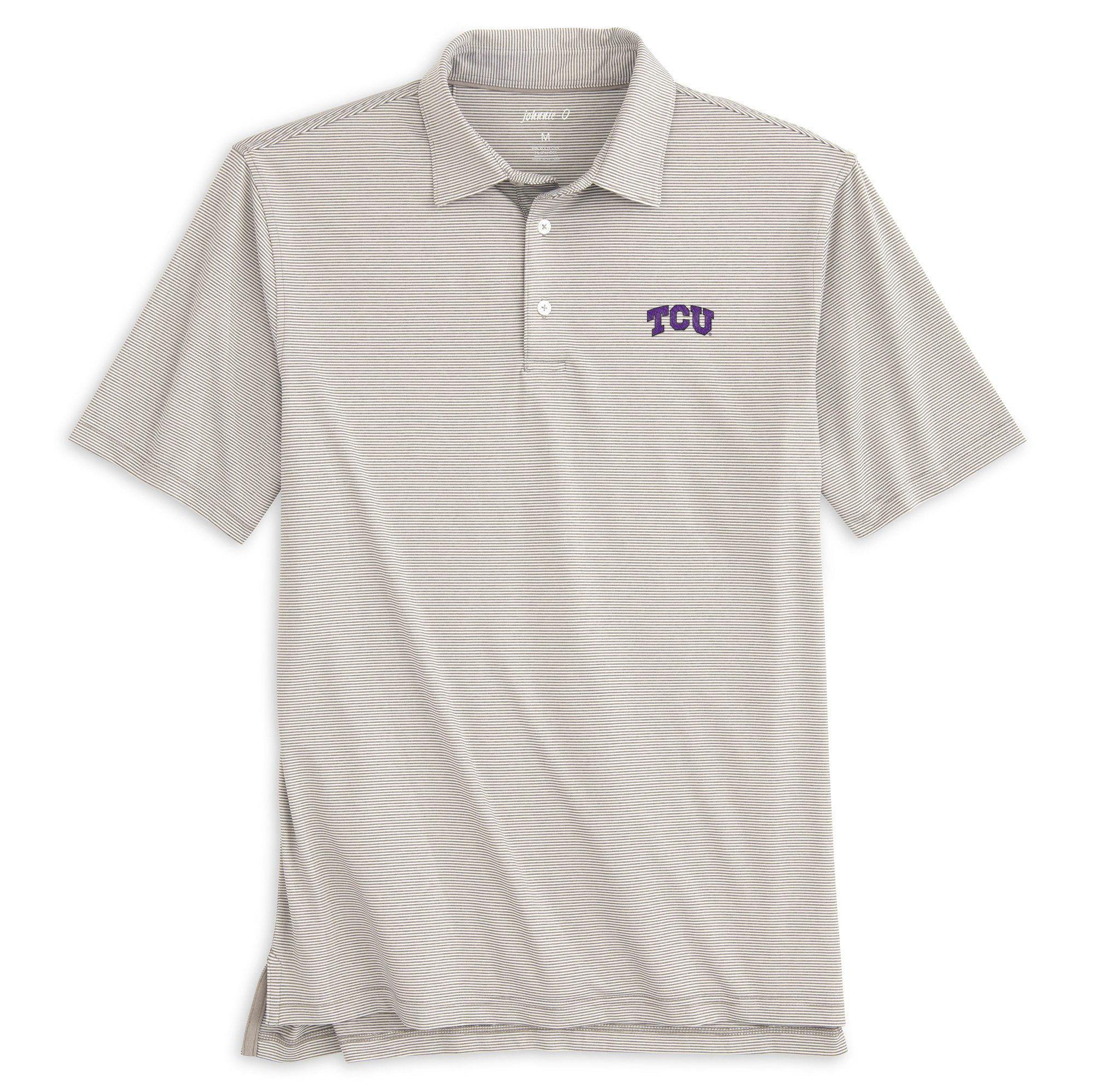 Northeastern Lyndonn Striped Jersey Performance Polo Product Image