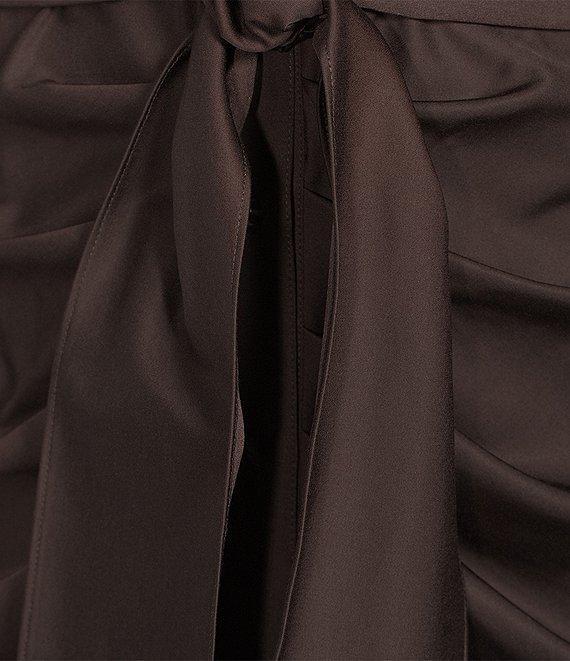 Alex Marie Adriana Long Sleeve Collared Tie Waist Maxi Dress Product Image