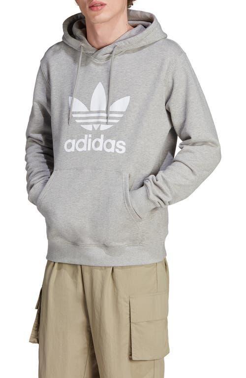 adidas Adicolor Classics Trefoil Hoodie Medium Grey Heather XL Mens Product Image