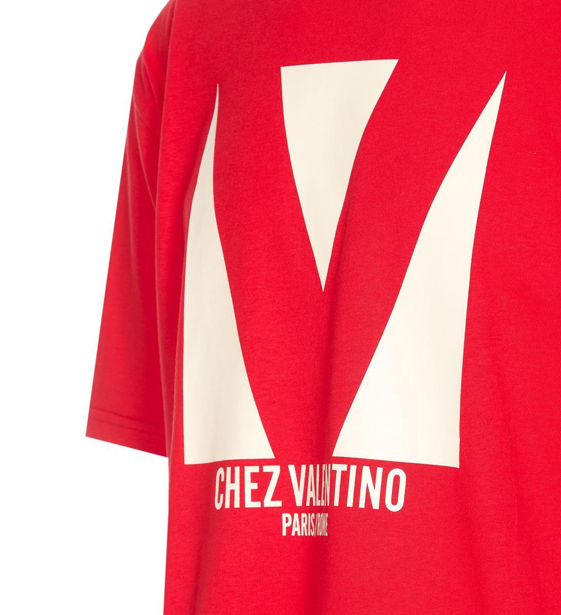 VALENTINO T-shirt Logo In Red Product Image