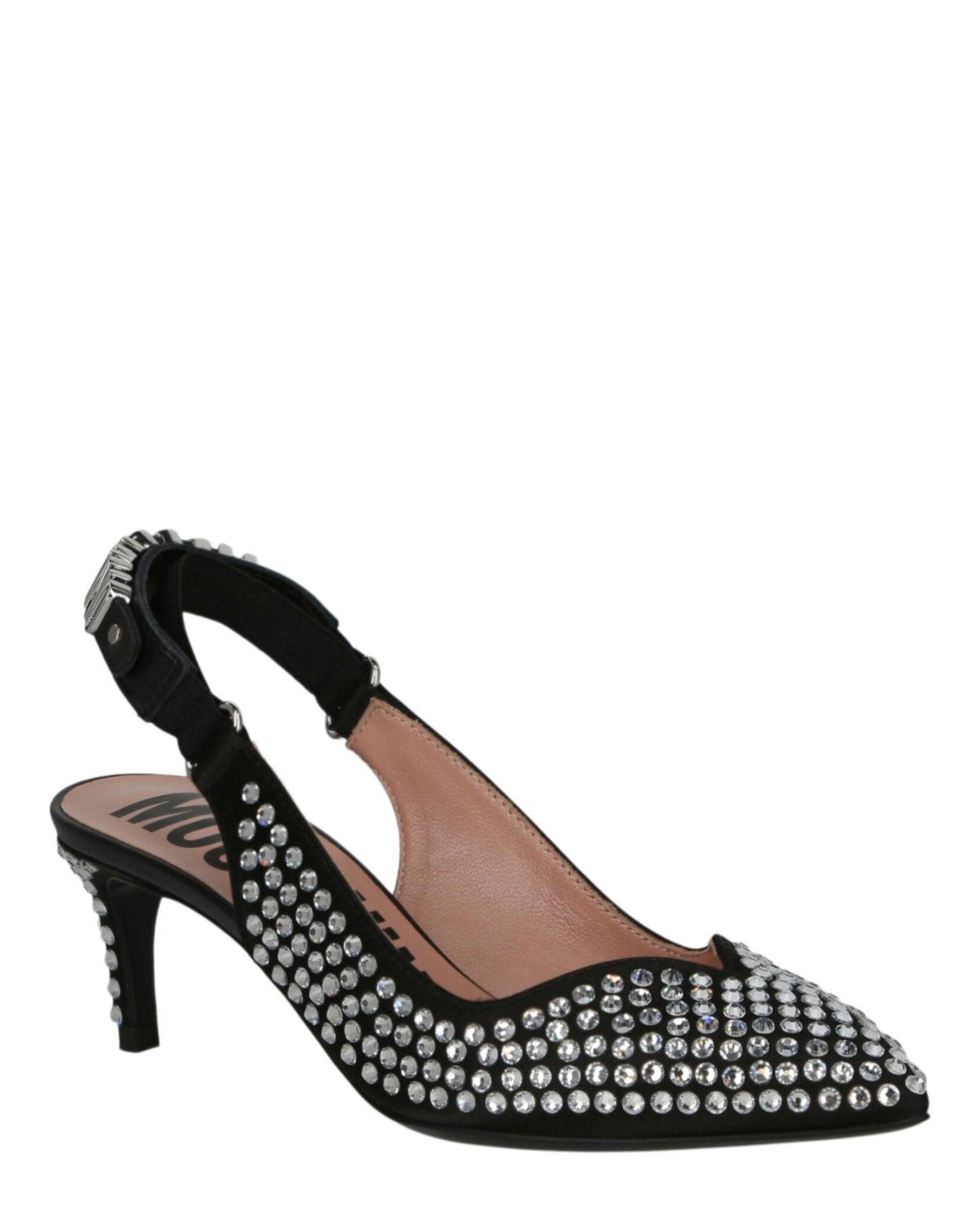 Moschino Crystal Embellished Kitten Heels Product Image