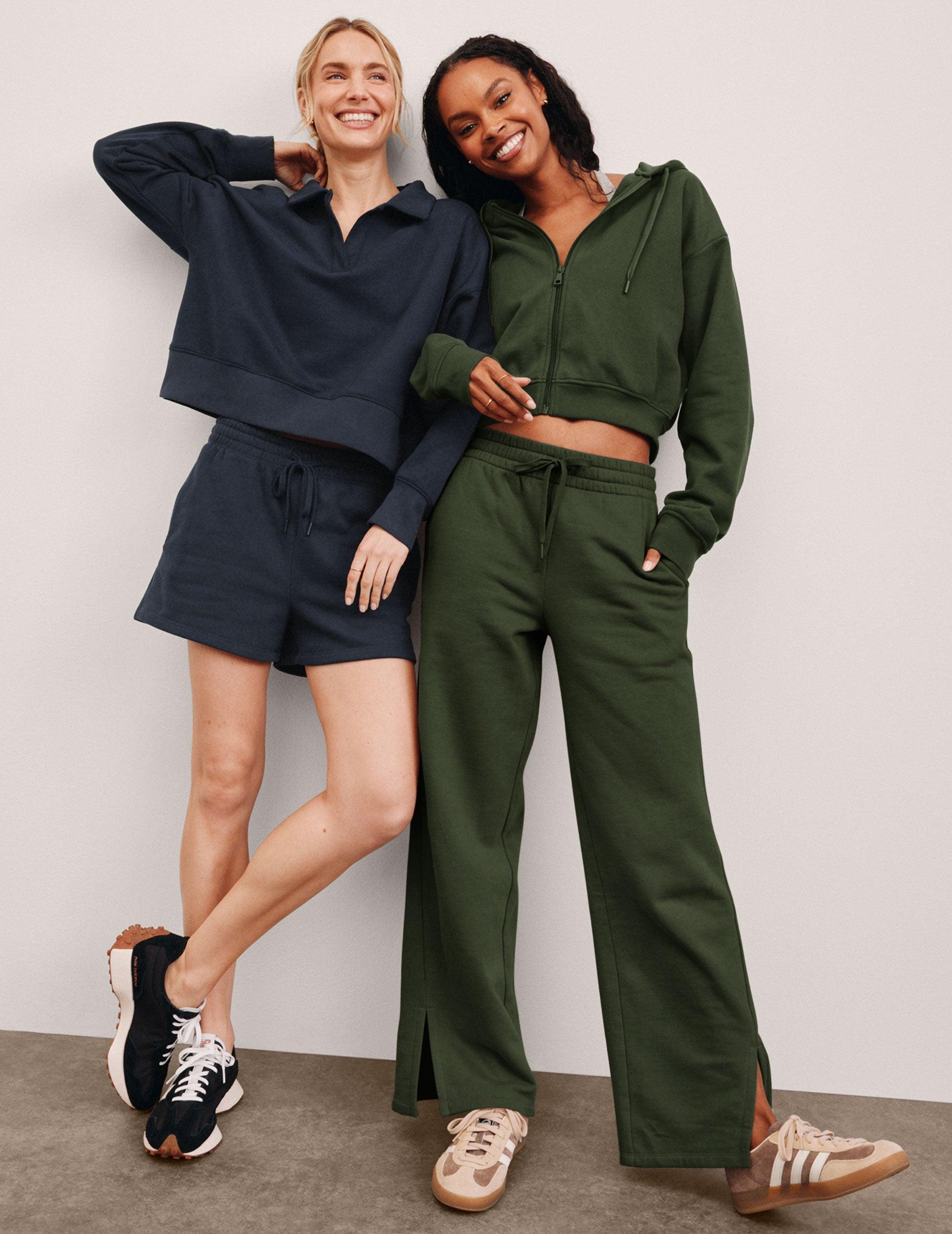 LuxeFleece Side Slit Wide Leg Pant Product Image