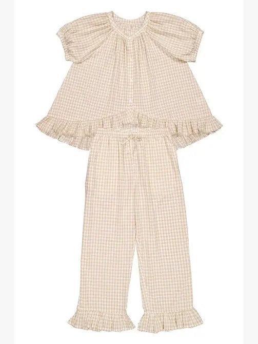 Gingham two piece lounge set Product Image