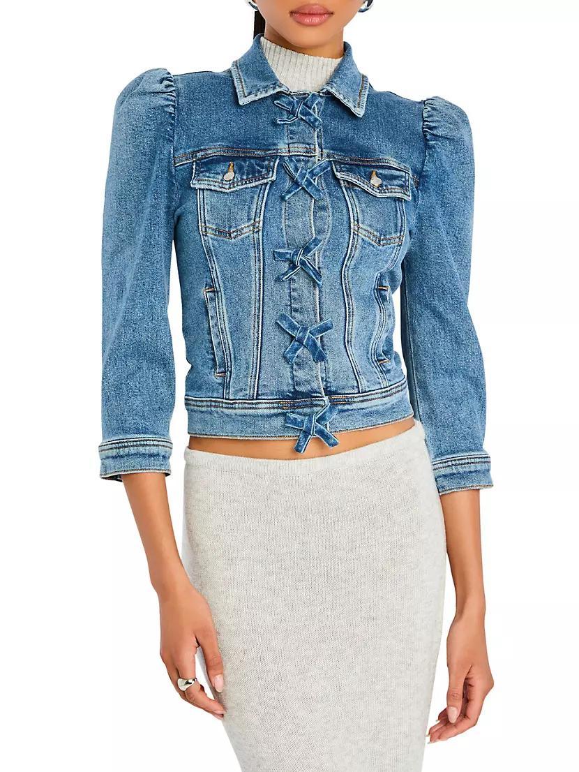 Mauve Denim Jacket Product Image