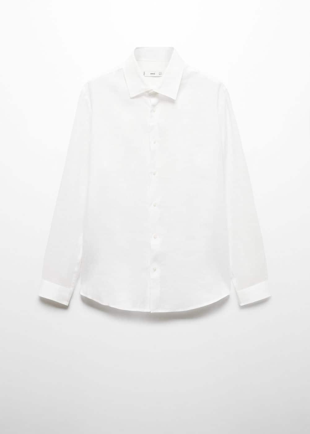 Mango Mens Linen Shirt Product Image