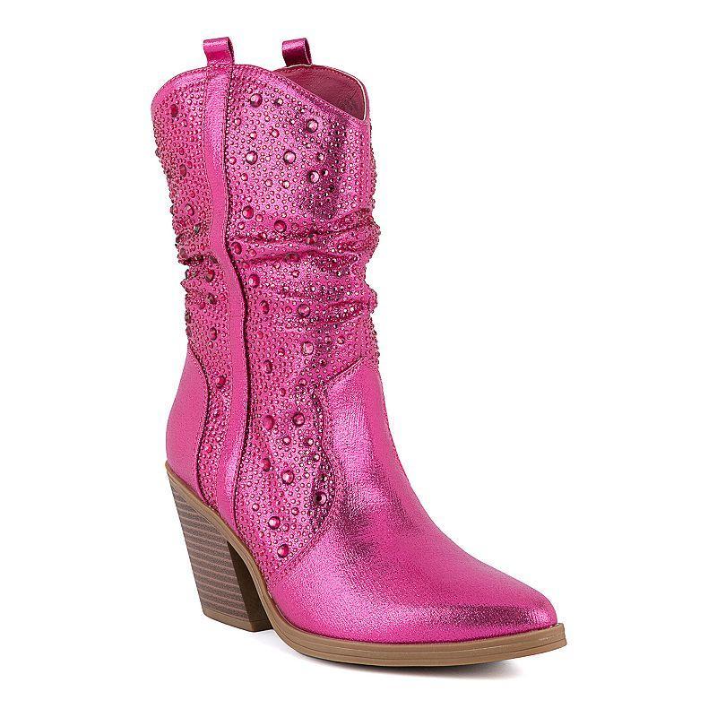 sugar Kassandra Womens Western Boots Dark Blue Blue Product Image