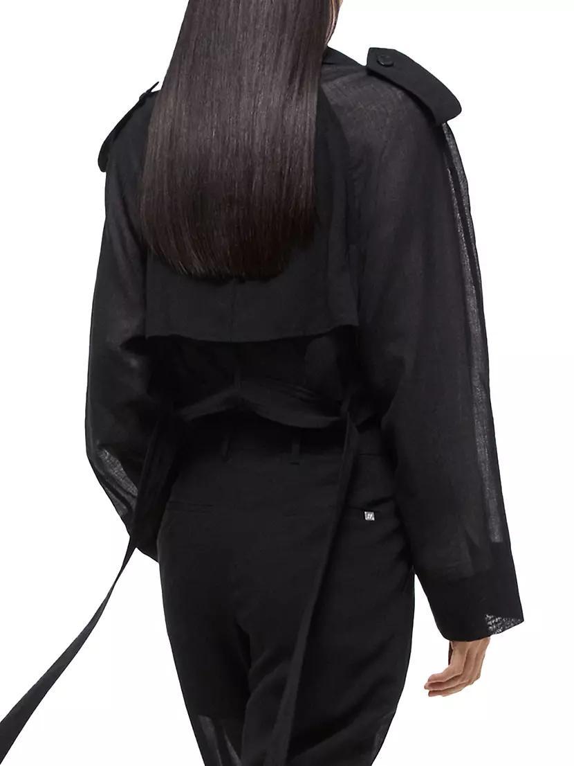 Crop Darted Trench Jacket Product Image