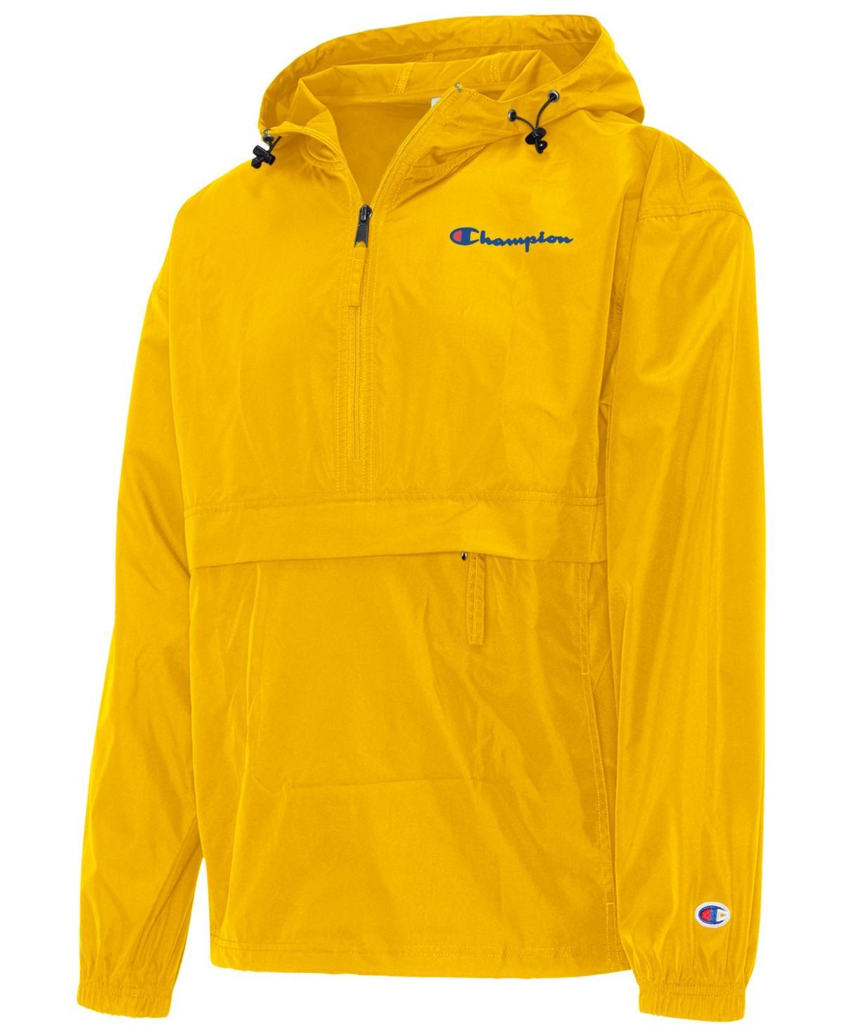 Mens Champion Stadium Packable Jacket, Script Logo Cargo Olive S Product Image
