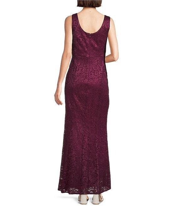 R & M Richards 3/4 Sleeve Scoop Neck Lace 2-Piece Jacket Dress Product Image