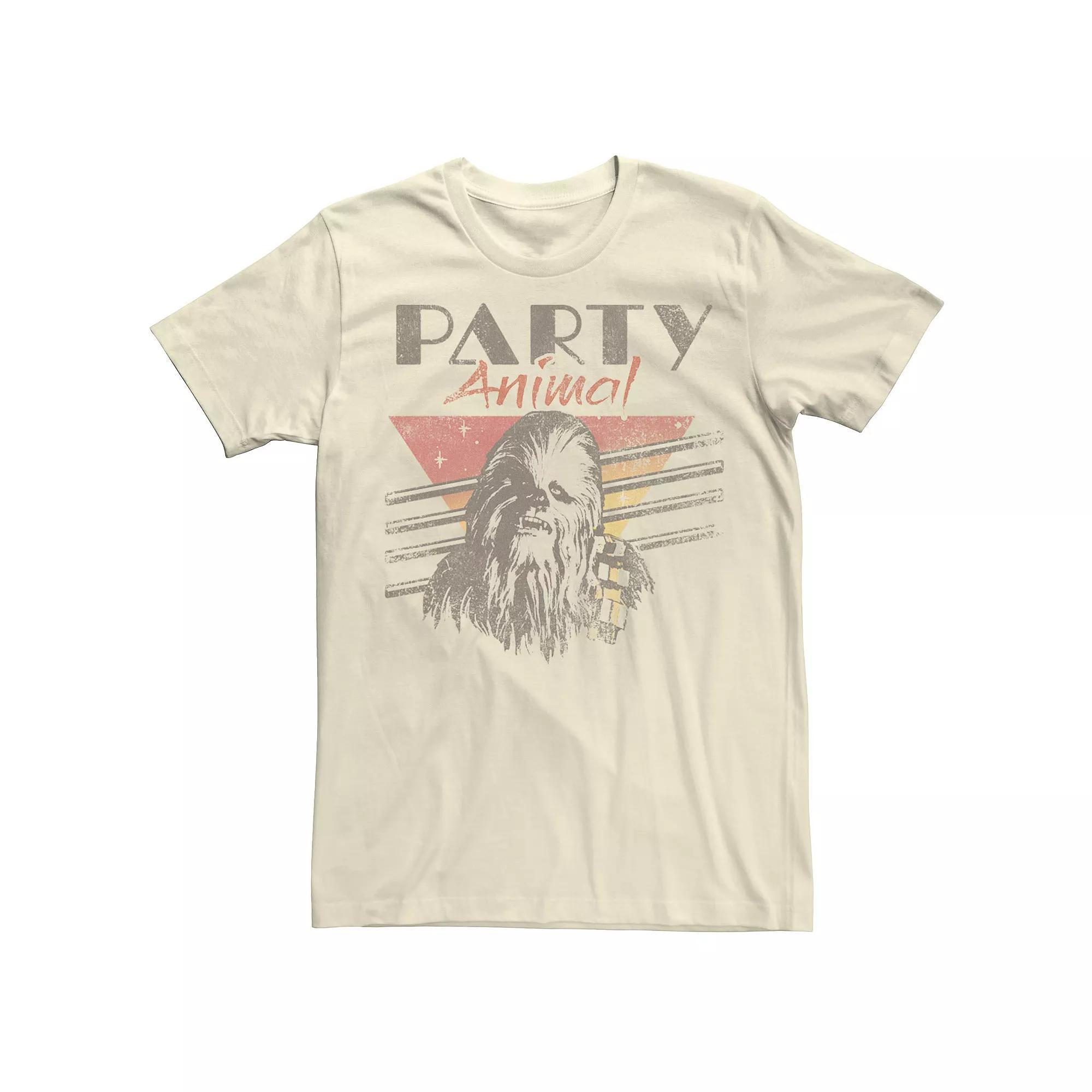 Mens Star Wars Chewbacca Party Animal Retro Tee Product Image