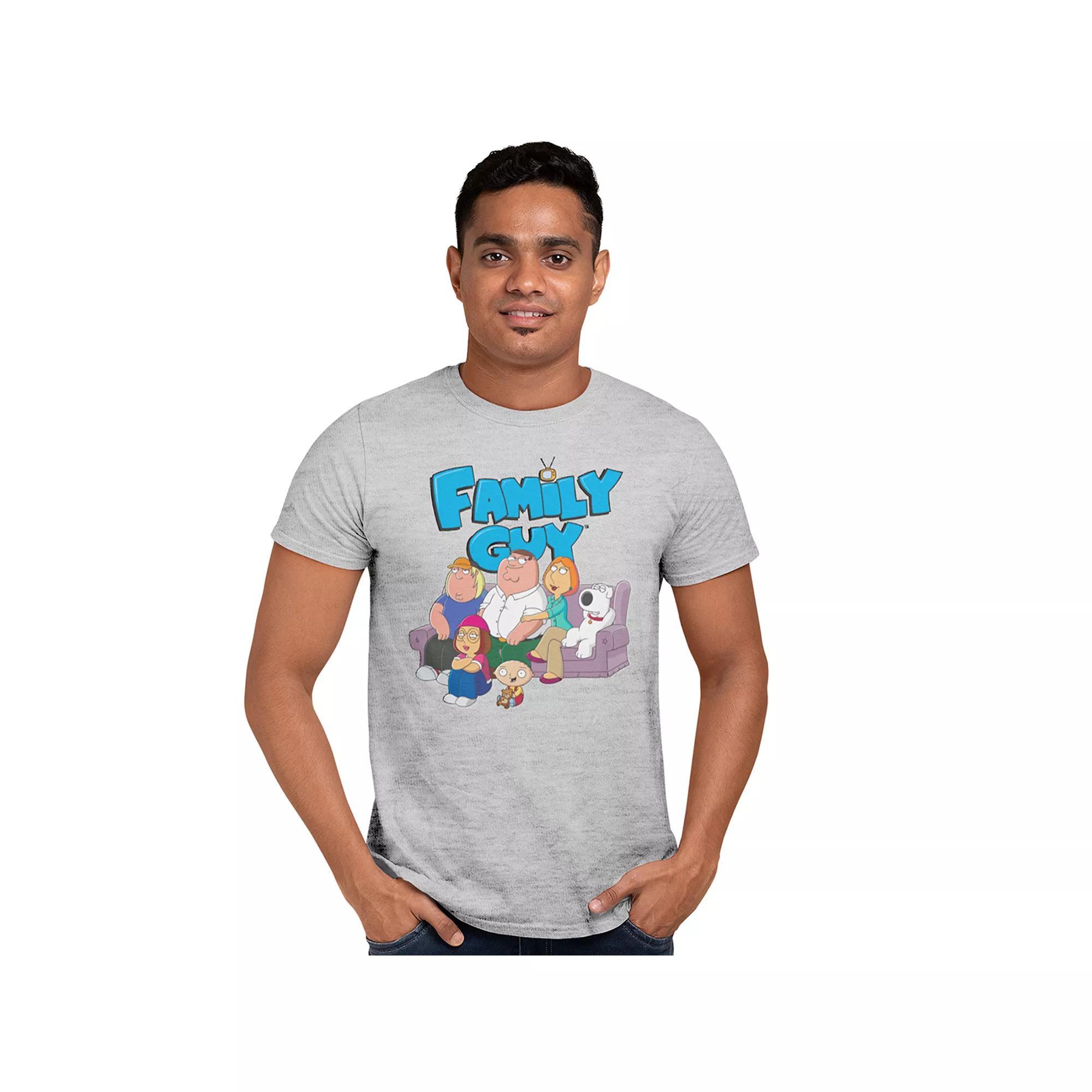 Men's Family Guy Logo Tee, Size: Small, Sport Grey Product Image