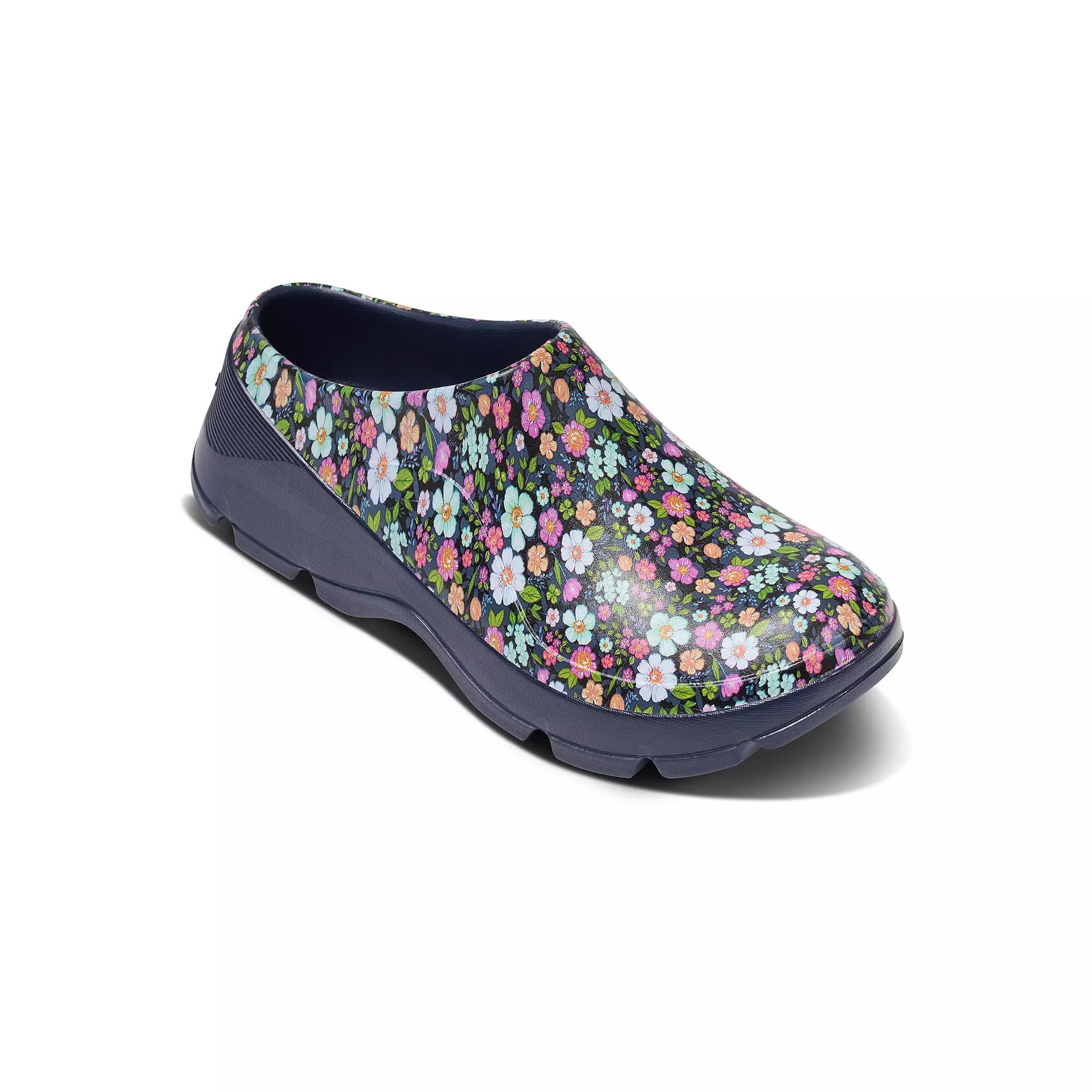 Joybees Adult Garden Grove Clogs, Women's, Size: 7, Blue Floral Product Image