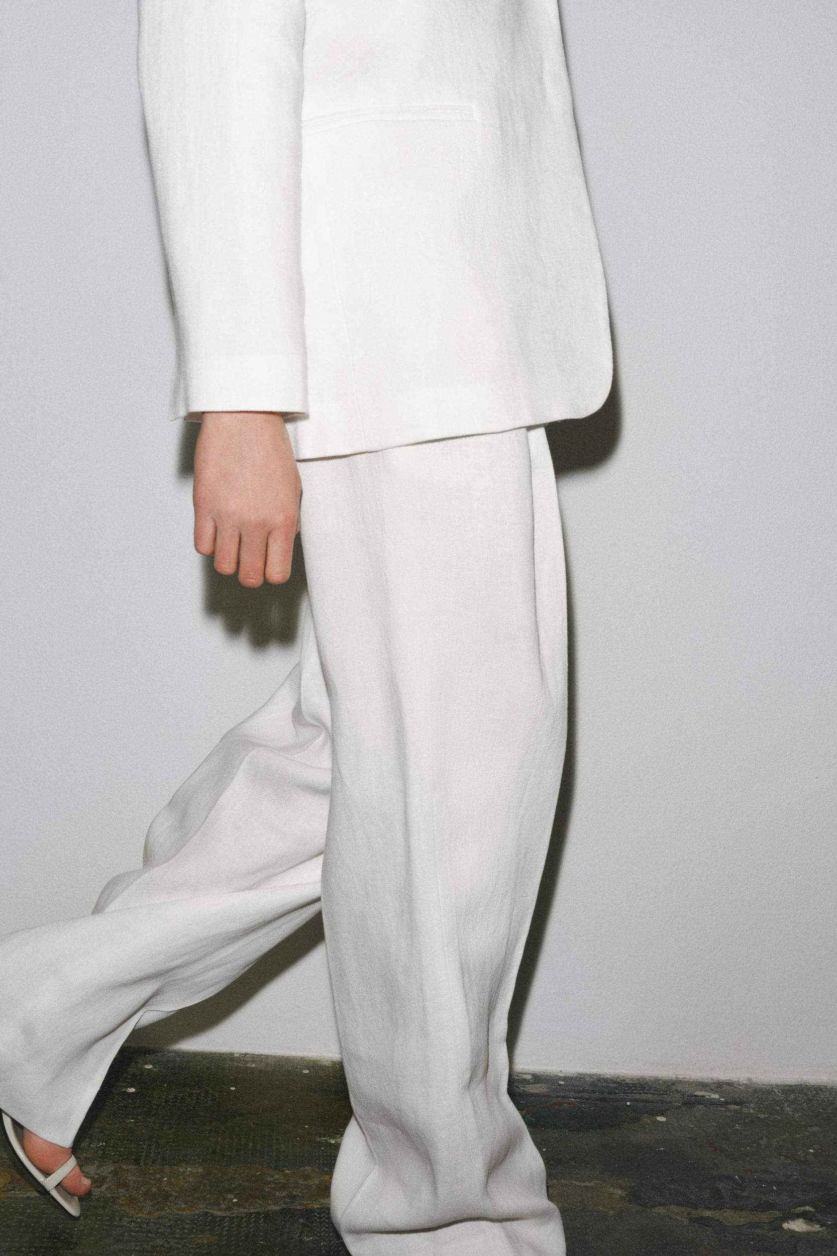 ZW COLLECTION LINEN BLEND PANTS Product Image