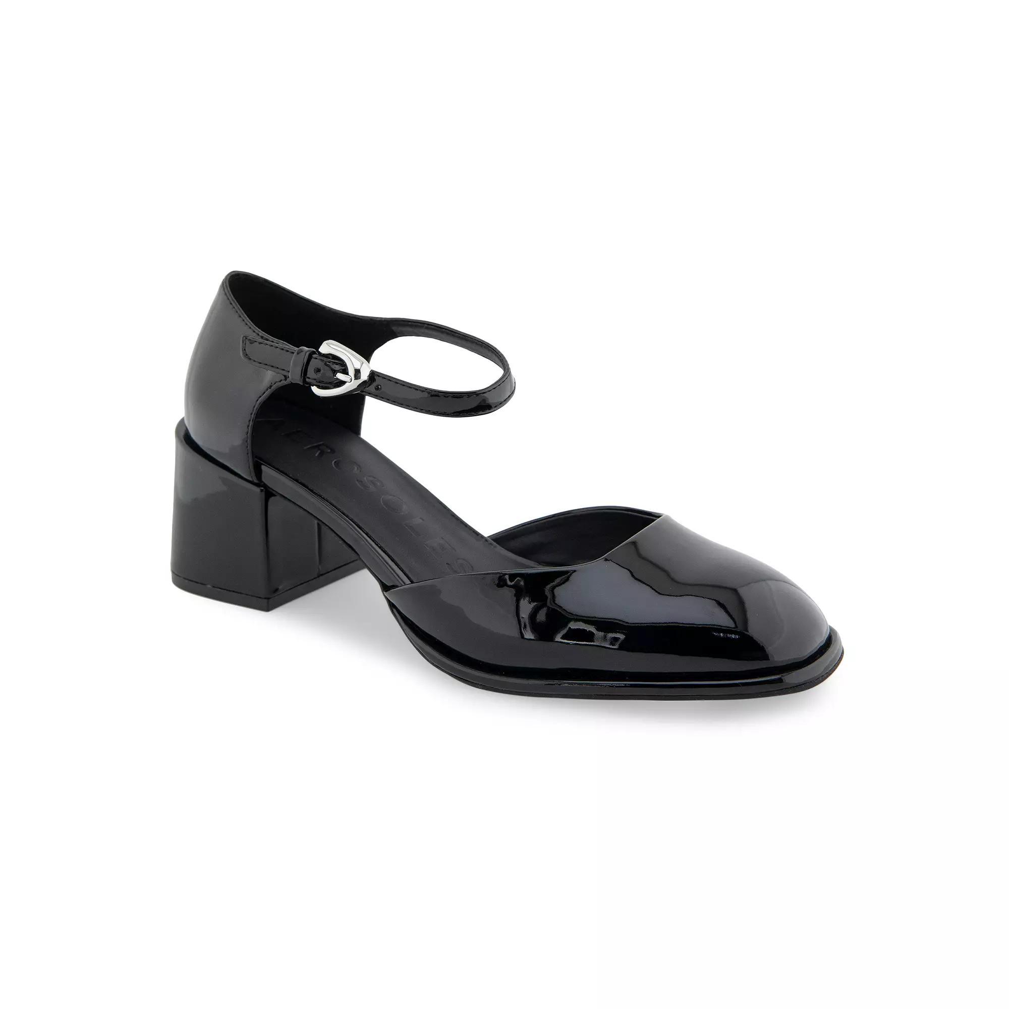 Aerosoles Alma Women's Pumps, Size: 7, Black Patent Faux Leat Product Image