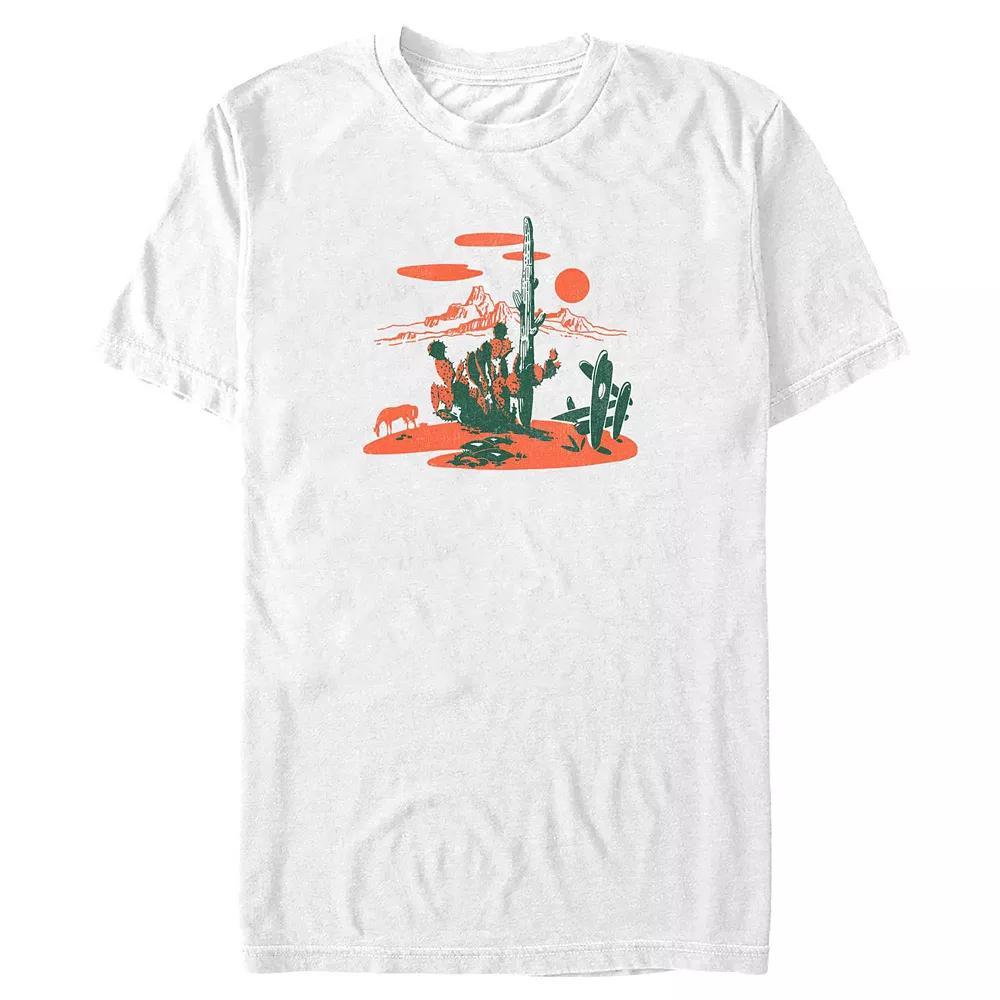 Big & Tall Vintage Desert Scene Graphic Tee, Men's, Size: XXL Tall, White Product Image