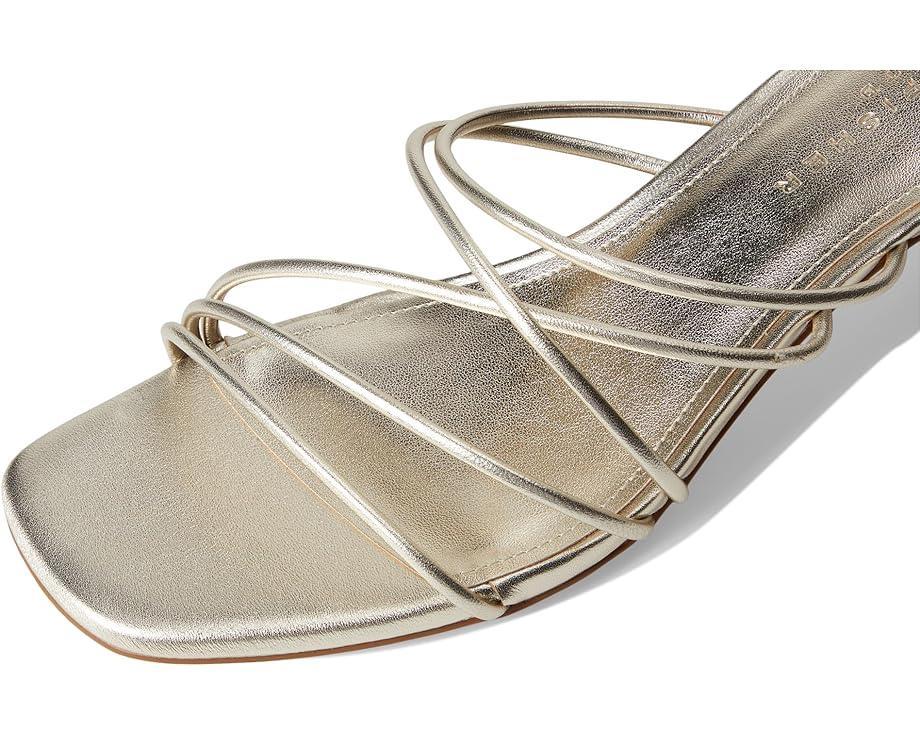 Carolina Metallic Leather Kitten Heel Sandals Product Image