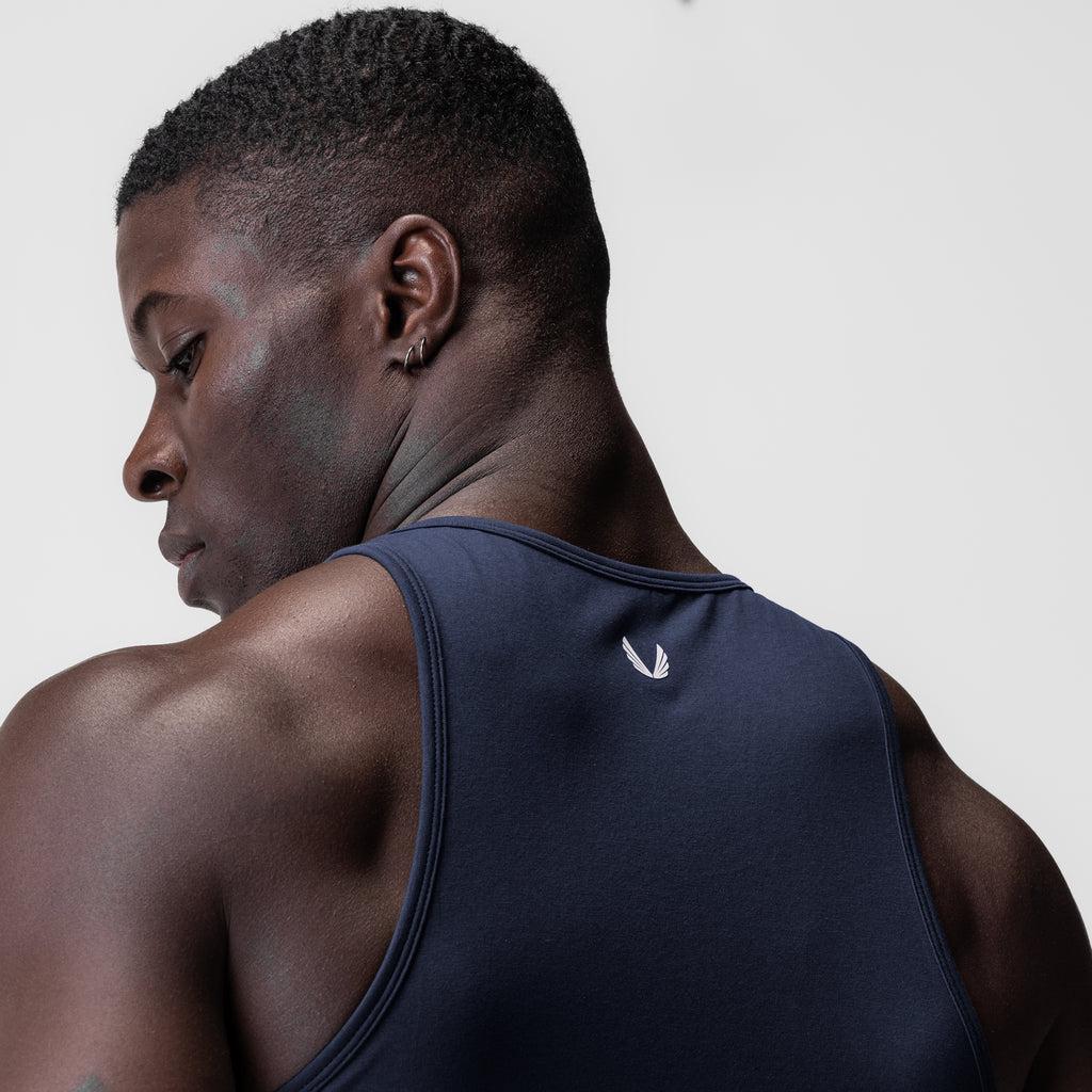 0924. Supima® Essential Slim Tank - Navy Product Image