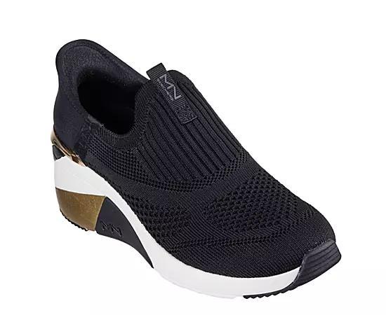 Skechers Womens Slip-Ins A-Wedge Crecent Sneaker Product Image