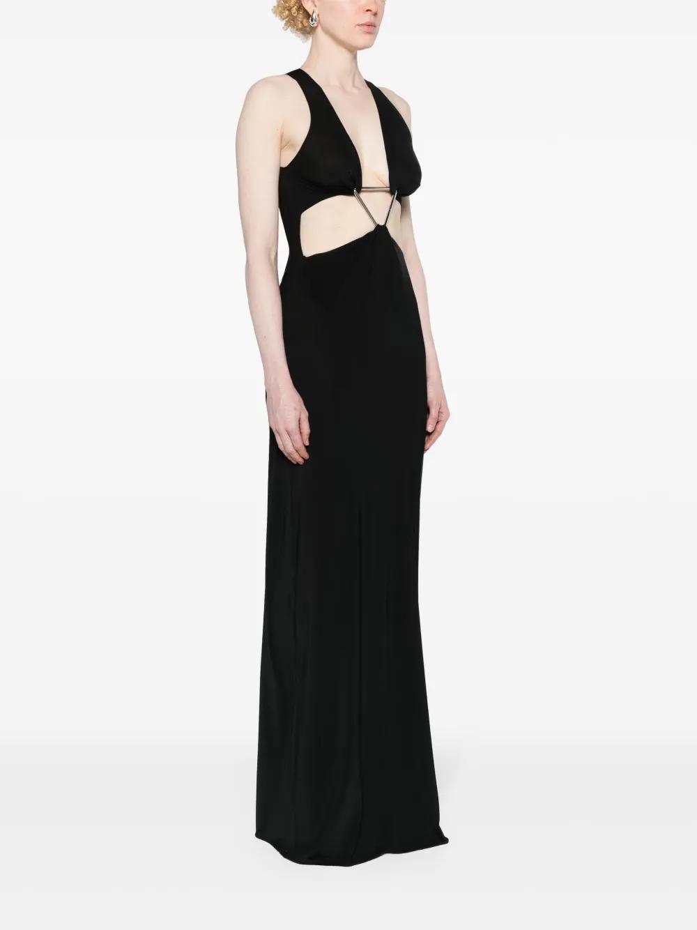 Cut-out Triangle maxi dress Product Image