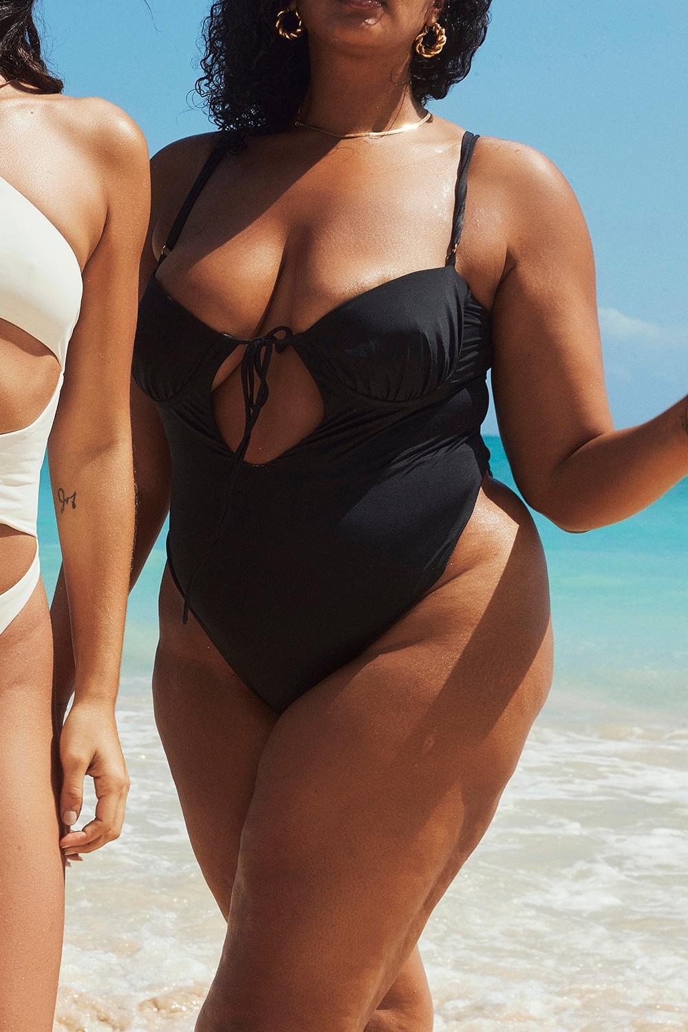 Cannes  Black Cutout Swimsuit Product Image
