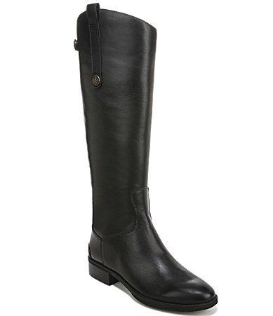 Sam Edelman Penny 2 Wide Calf Leather Riding Boot Women's Zip Boots Product Image