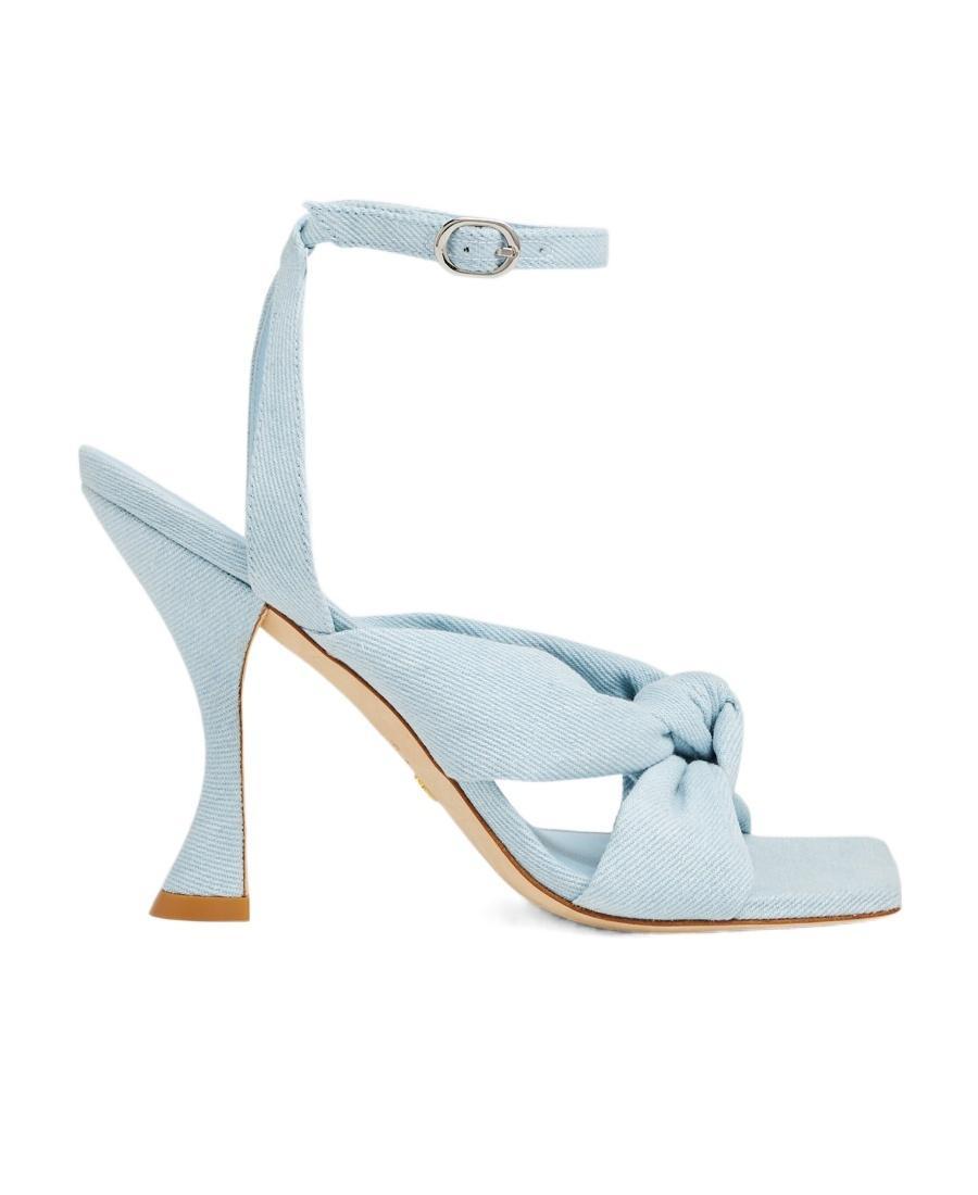 STUART WEITZMAN Playa Ankle-strap 100 Knot Sandal The Sw Outlet In Light Product Image