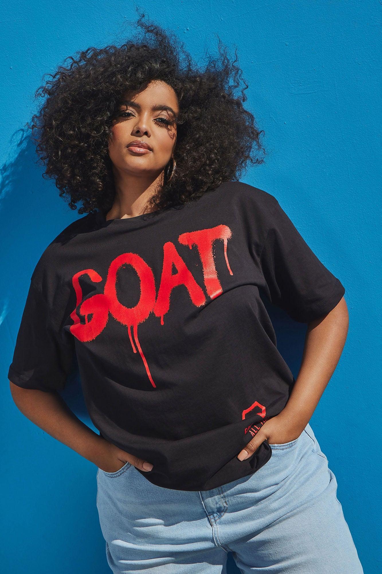 GOAT Graffiti Top - Black/Red Product Image