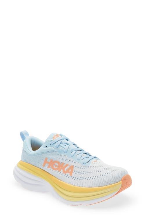Hoka Women's Bondi 8 White) Women's Shoes Product Image