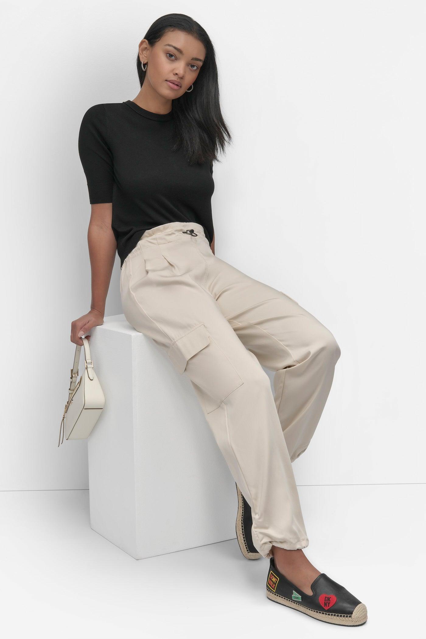 SOFT CARGO PANT WITH BUNGEE WAIST Product Image
