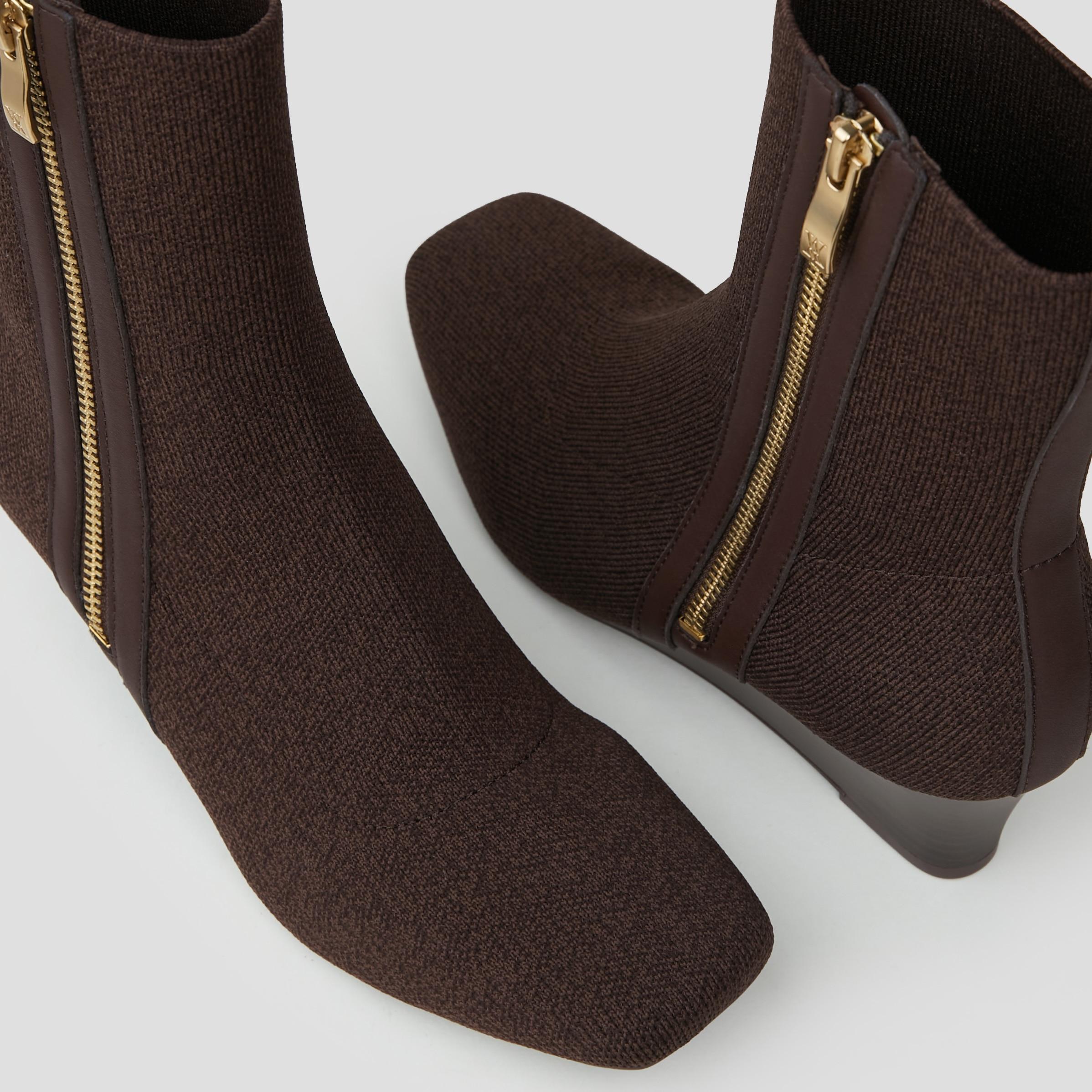 Square-Toe Water-Repellent Zipper Boots (Micaela) Product Image