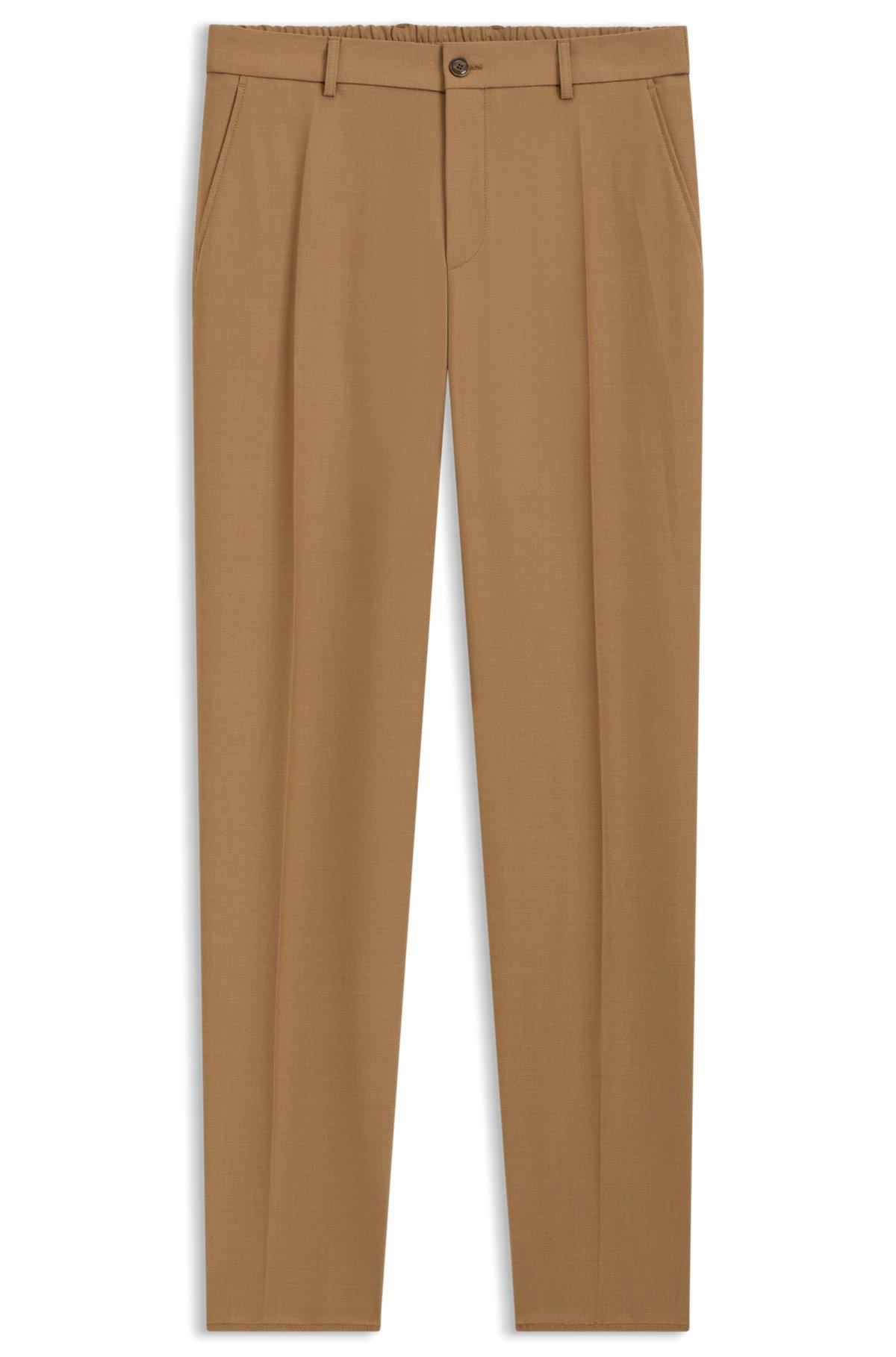 Tapered-fit trousers in machine-washable stretch fabric Product Image