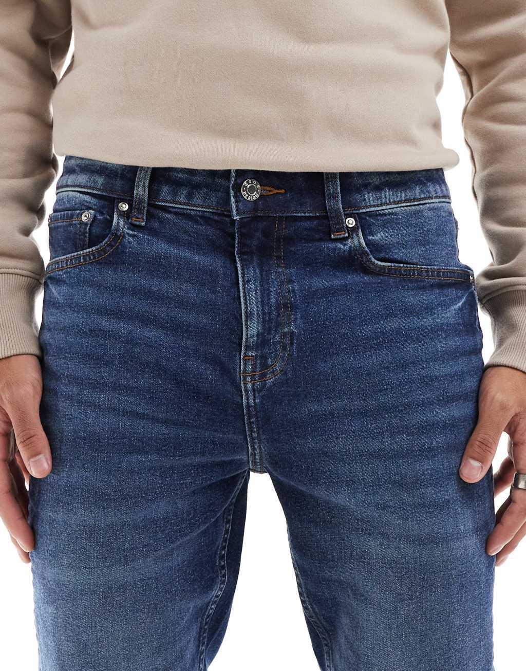 ASOS DESIGN skinny jeans in vintage dark wash Product Image