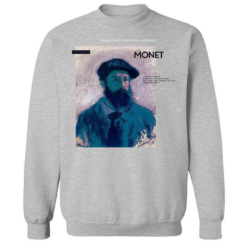 Men's apoh - Monet Nature Graphic Sweatshirt, Size: XL, Sport Gray Product Image
