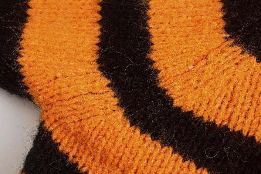 Mock Neck Striped Sweater Product Image