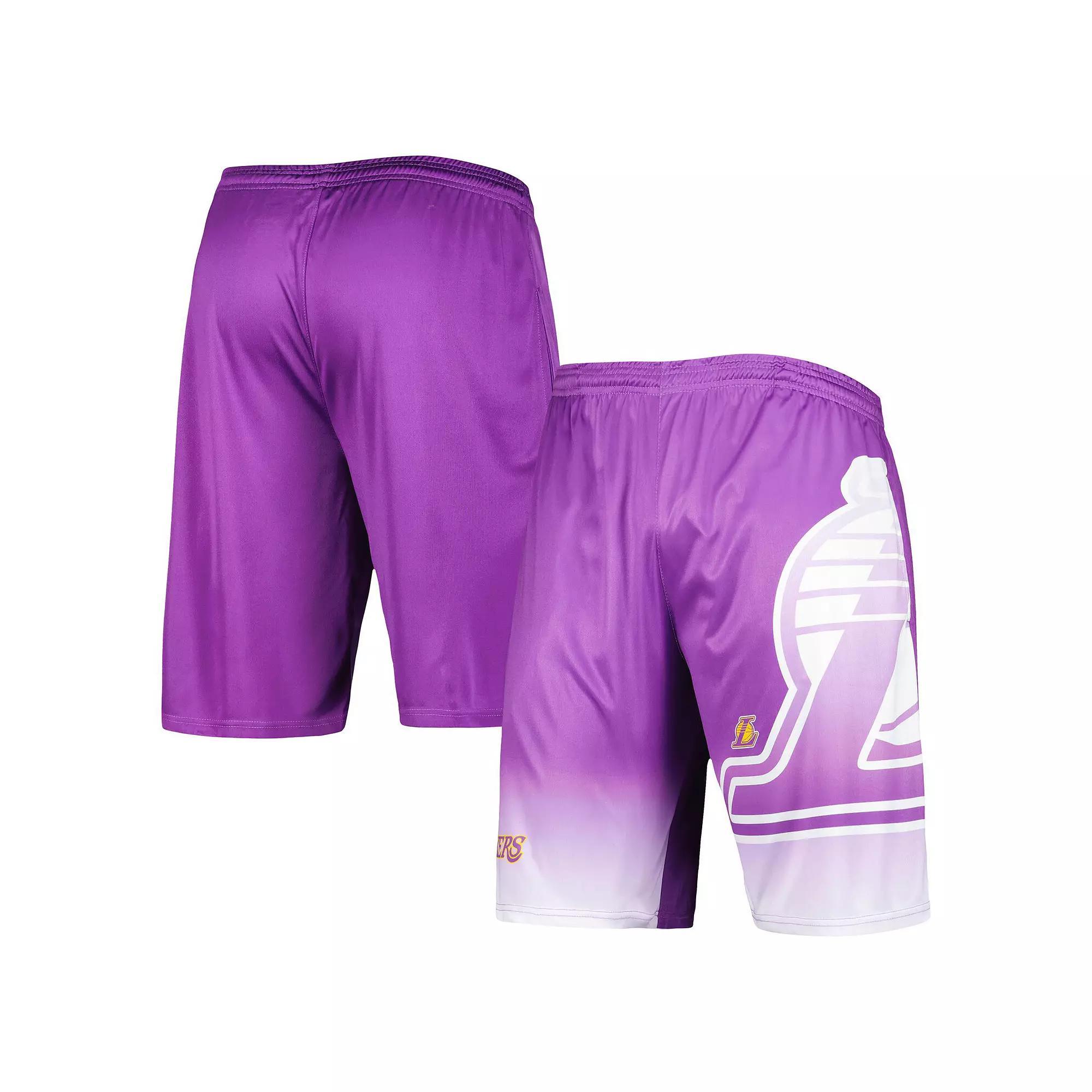 Men's Fanatics Branded Purple Los Angeles Lakers Graphic Shorts, Size: 3XL Product Image