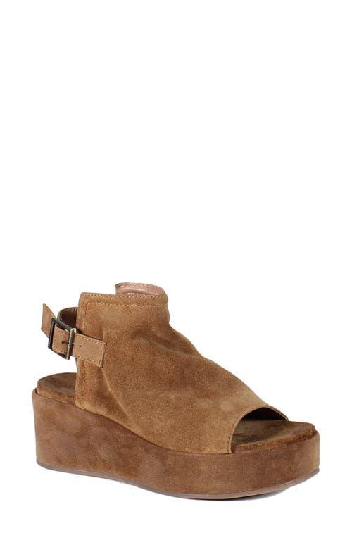 Diba True Jumpin Jive Suede Peep Toe Platform Wedge Sandals Product Image