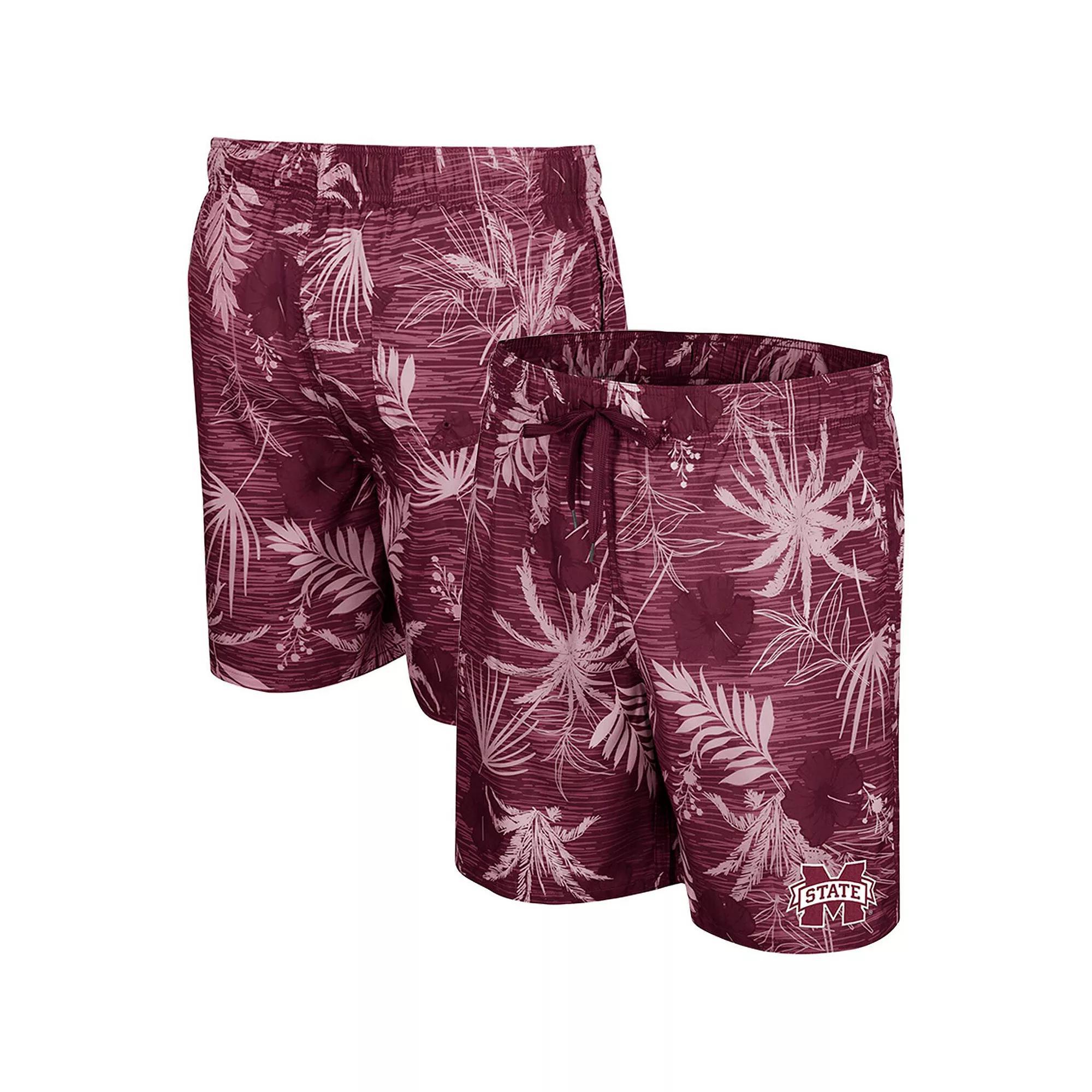 Men's Colosseum Green Michigan State Spartans What Else is New Swim Shorts, Size: 2XL Product Image