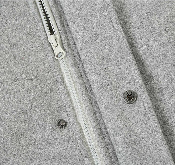 English Laundry Gray Slim Fit Wool Blend Short Coat Product Image