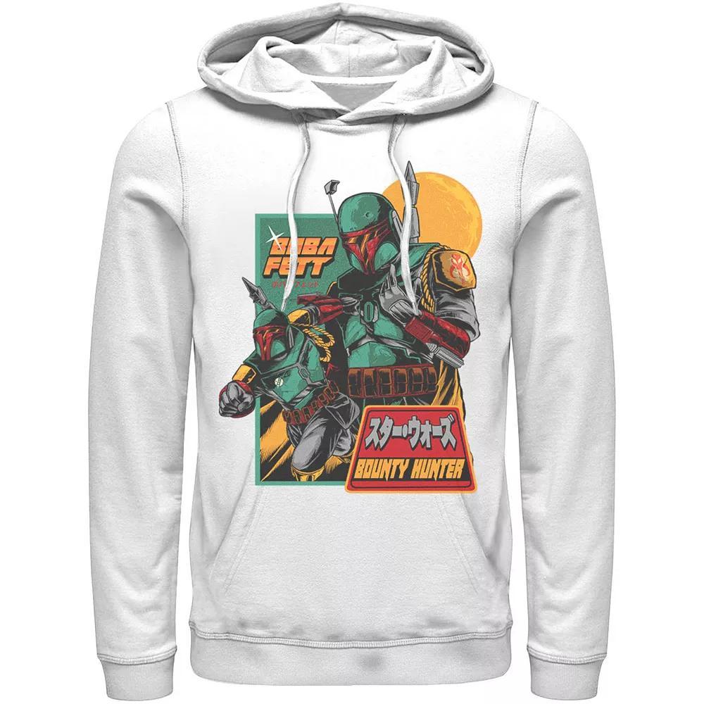 Men's Star Wars Mandalorian Soldier Kanji Hoodie, Size: XL, Athletic Grey Product Image