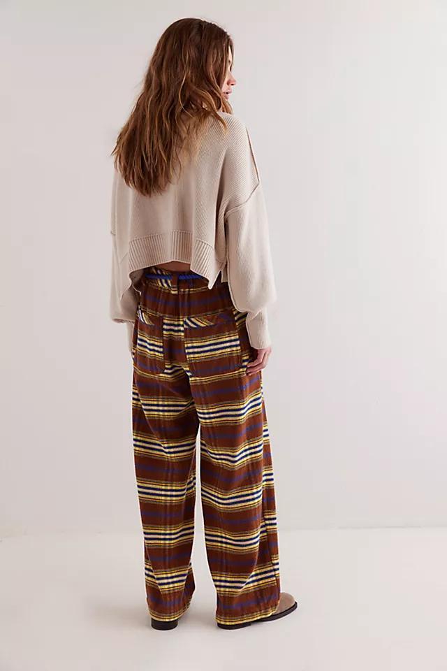Preppy Plaid Pull-On Trousers Product Image