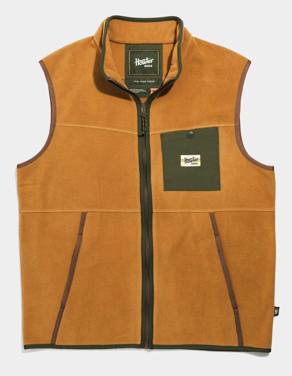 HOWLER BROTHERS Free Range Mens Fleece Vest - ORANGE Product Image