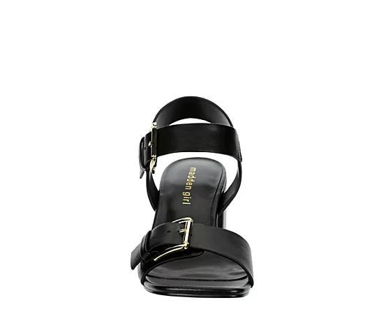 Women's Madden Girl Almaa Natural Raffia Shoes, Size: 6, Black Paris Product Image