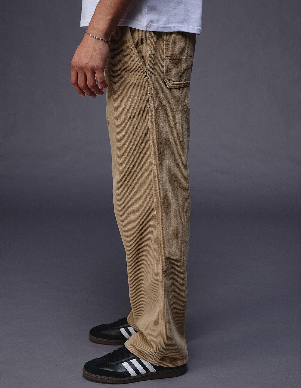 RSQ Mens Washed Straight Fit Corduroy Pants - HONEY Product Image