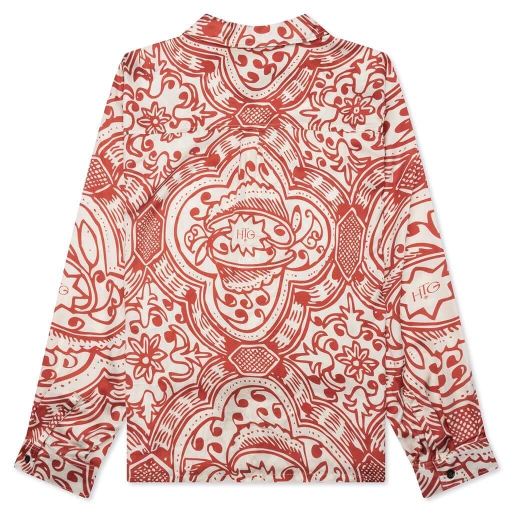 L/S Printed Woven - Brick Male Product Image