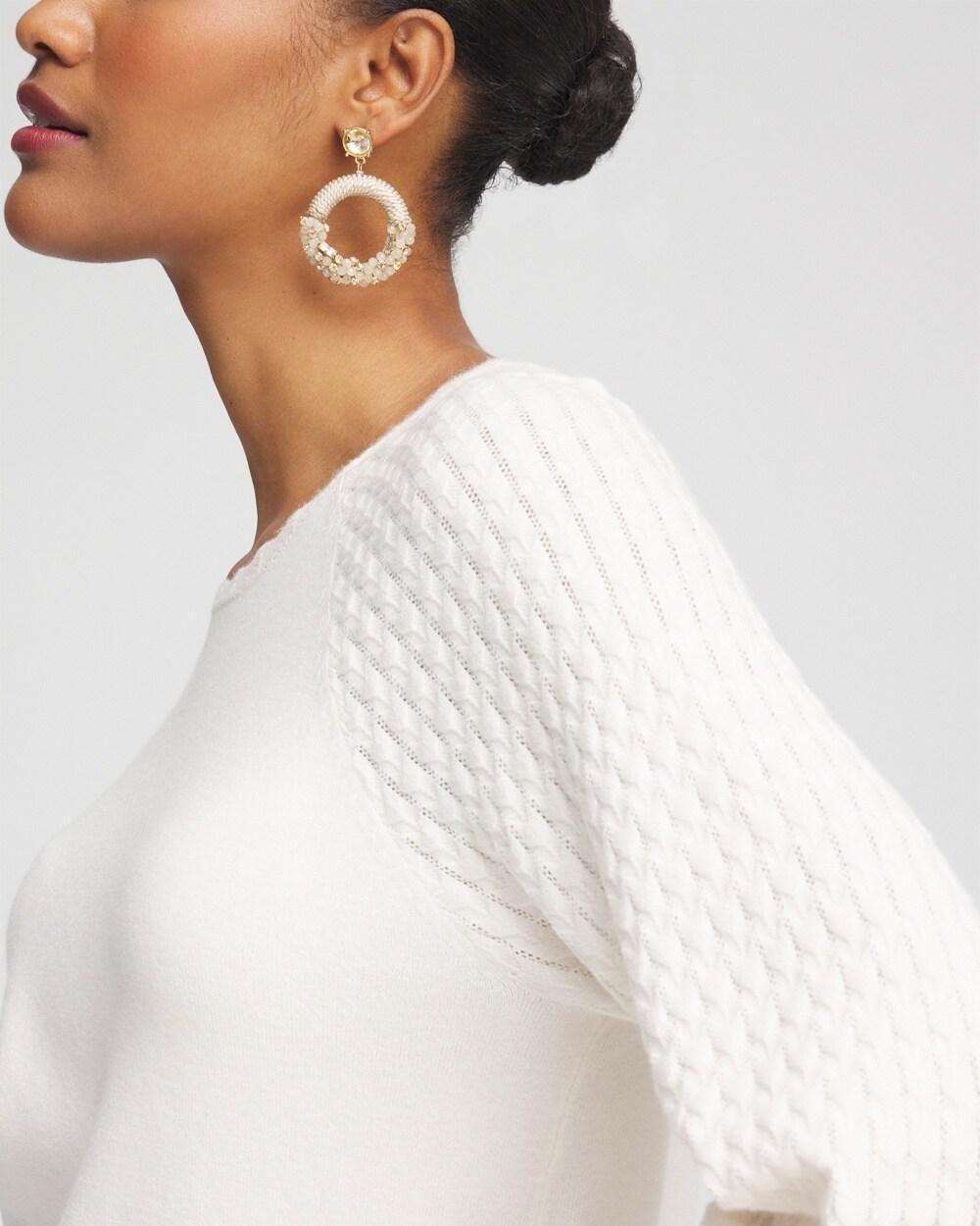 Raglan Sleeve Pullover Sweater Product Image
