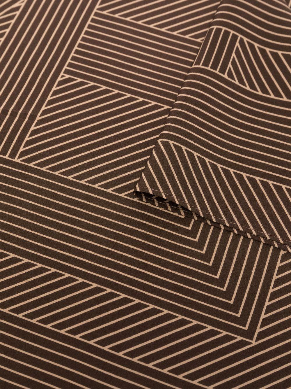 striped monogram-print scarf Product Image